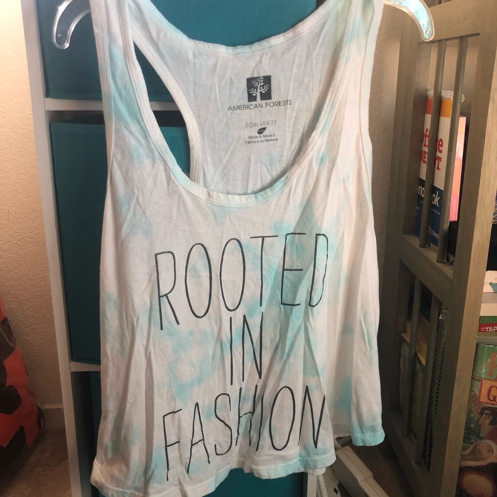 Light blue forever 21 tank top